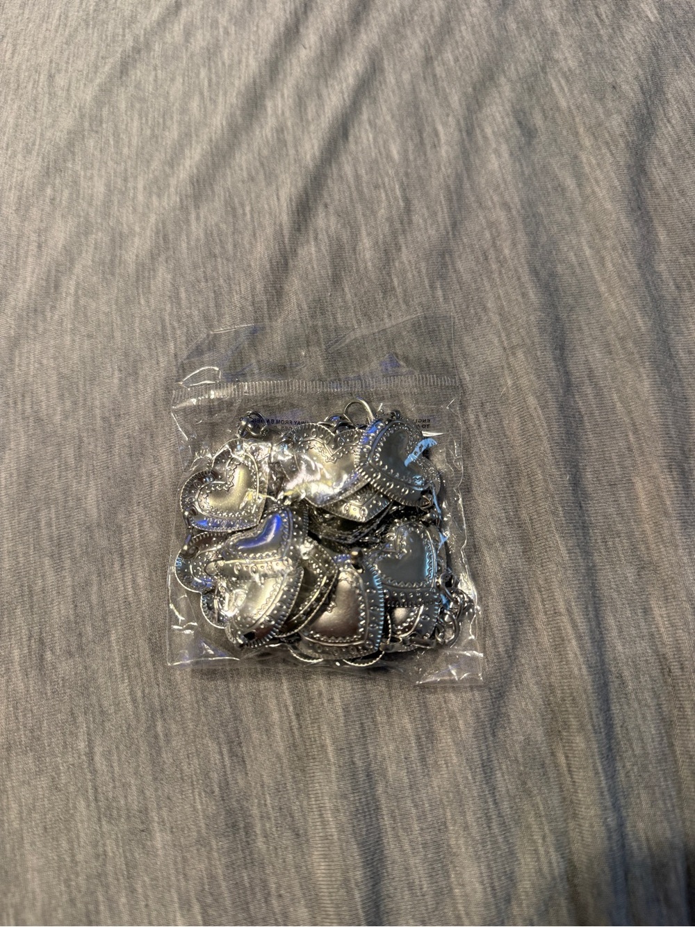 Silver Heart Charm Pendants - Multipack Women Accessories